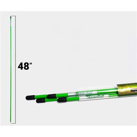 48" Golf Alignment Sticks 4 Pack, Full Length Golf Alignment Rods Training Aid - Picture 3 of 7